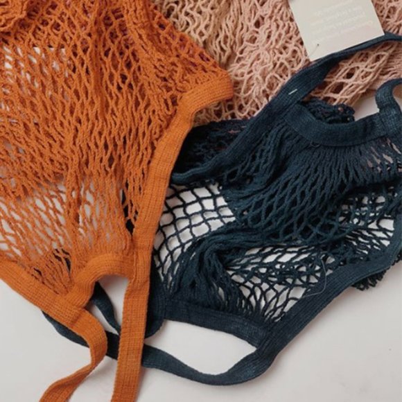 Handbags - Orange | French Market Net Tote